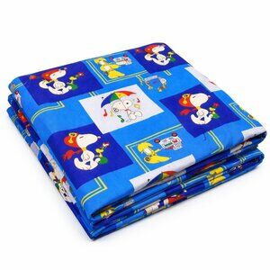 Vintage Snoopy & Friends Kids Bedding Fabric 9 Yards x 60” Colorful Cartoon Prin